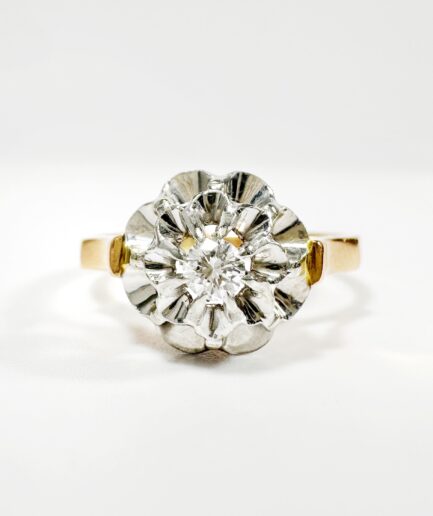 Bague solitaire or et diamant "Eclarine"