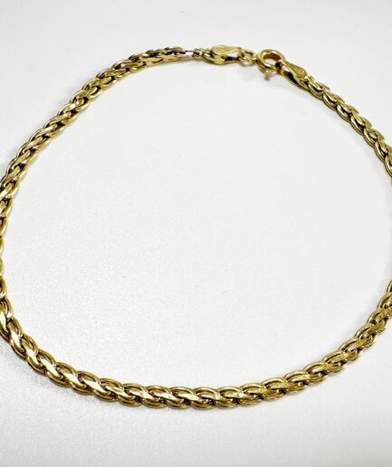 Bracelet or maille gourmette "Edna"