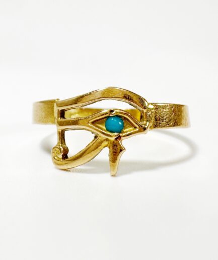 Gold Eye of Horus Ring "Heru"