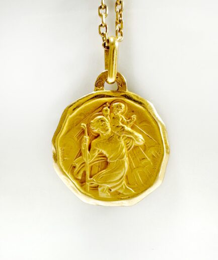 Médaille de Saint Christophe or "Atlas"