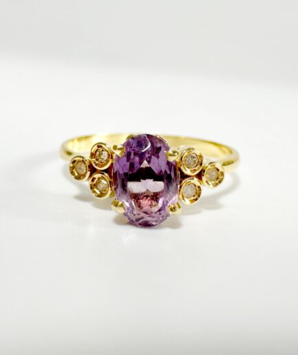 Bague or et améthyste "Iolanthe"