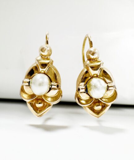 Dormeuses or et perles "Ora"
