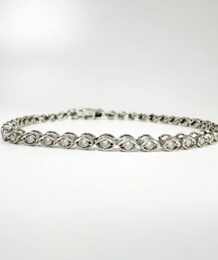 White gold Diamond tennis Bracelet "Georgina"