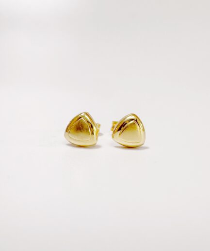 Gold triangular Stud Earrings "Jillian"